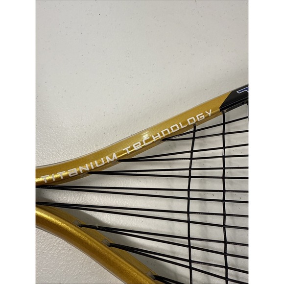 HEAD Ti Raptor Titanium Technology Racquetball Racket - 3-5/8‎ Yellow/Blue READ - Picture 3 of 7